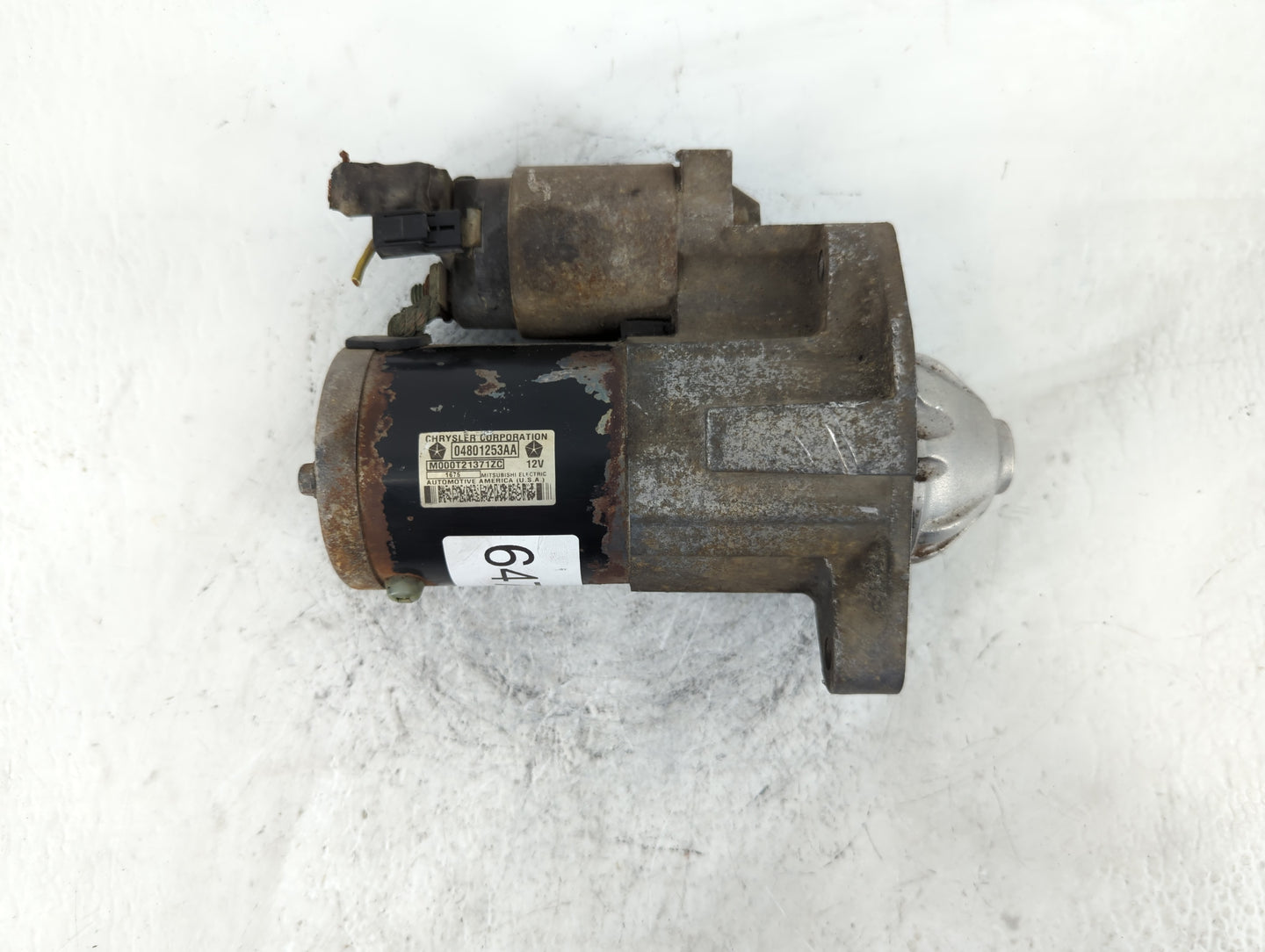 2005-2008 Dodge Ram 2500 Car Starter Motor Solenoid OEM P/N:M000T21371ZC 04801253AA Fits Fits 2005 2006 2007 2008 OEM Used A
