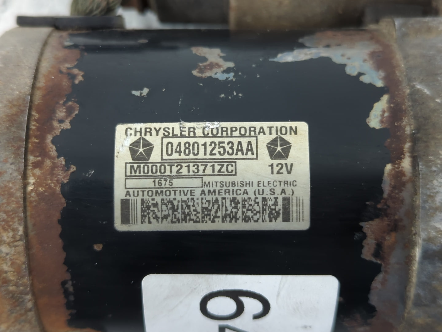 2005-2008 Dodge Ram 2500 Car Starter Motor Solenoid OEM P/N:M000T21371ZC 04801253AA Fits Fits 2005 2006 2007 2008 OEM Used A