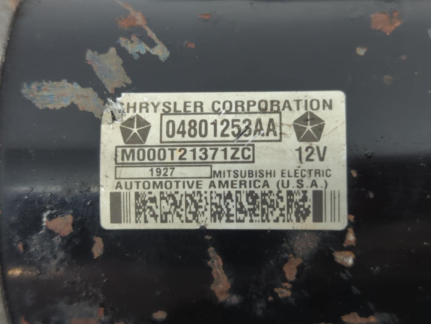 2005-2008 Dodge Ram 2500 Car Starter Motor Solenoid OEM P/N:M000T21371ZC 04801253AA Fits Fits 2005 2006 2007 2008 OEM Used A