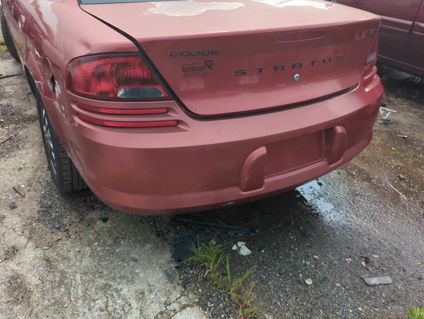 2001-2006 Dodge Stratus Rear Bumper Assembly Oem - Oemusedautoparts1.com
