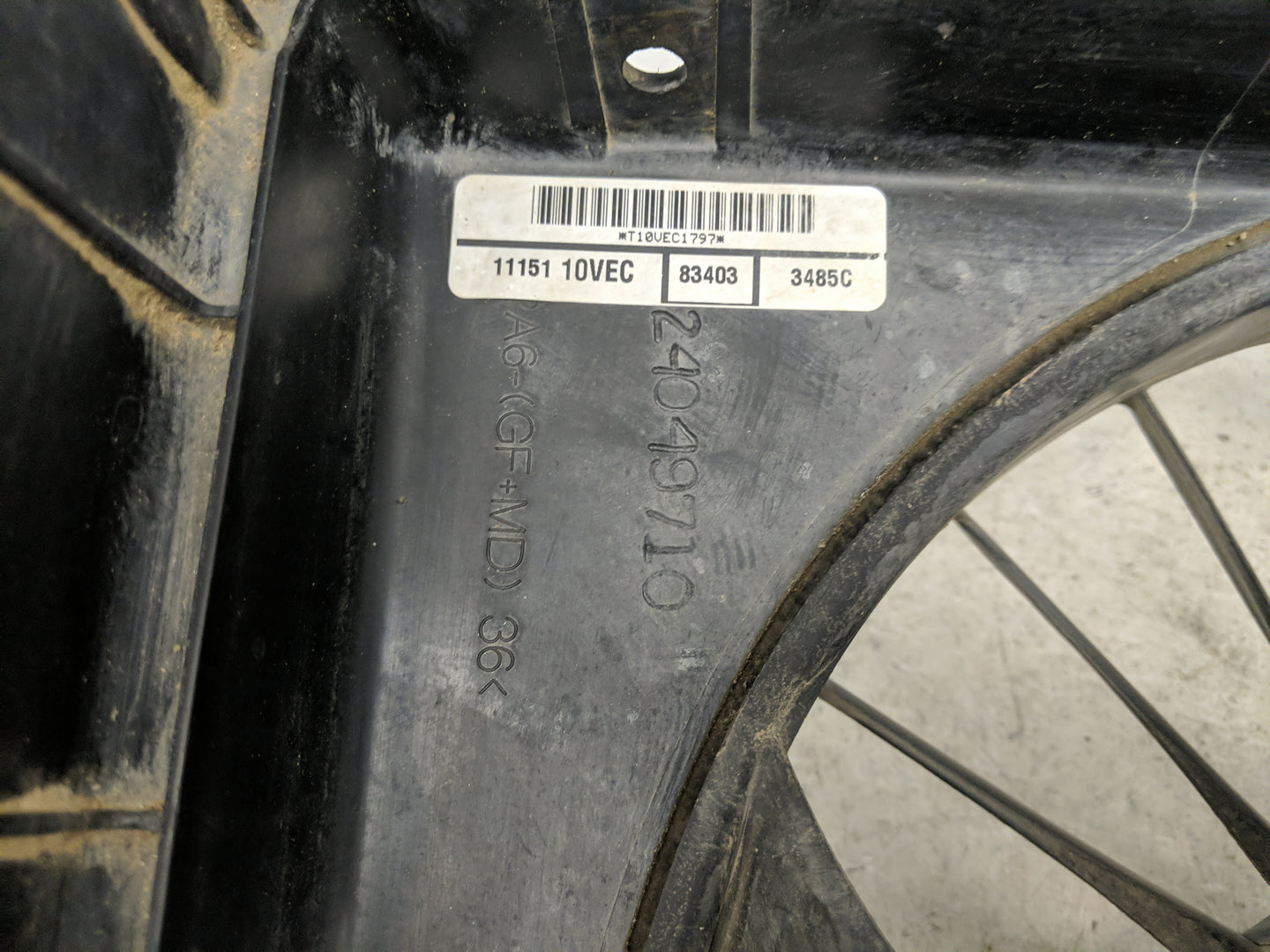2004-2006 Dodge Ram 1500 Electric Radiator Cooling Fan Motor Assembly - Oemusedautoparts1.com