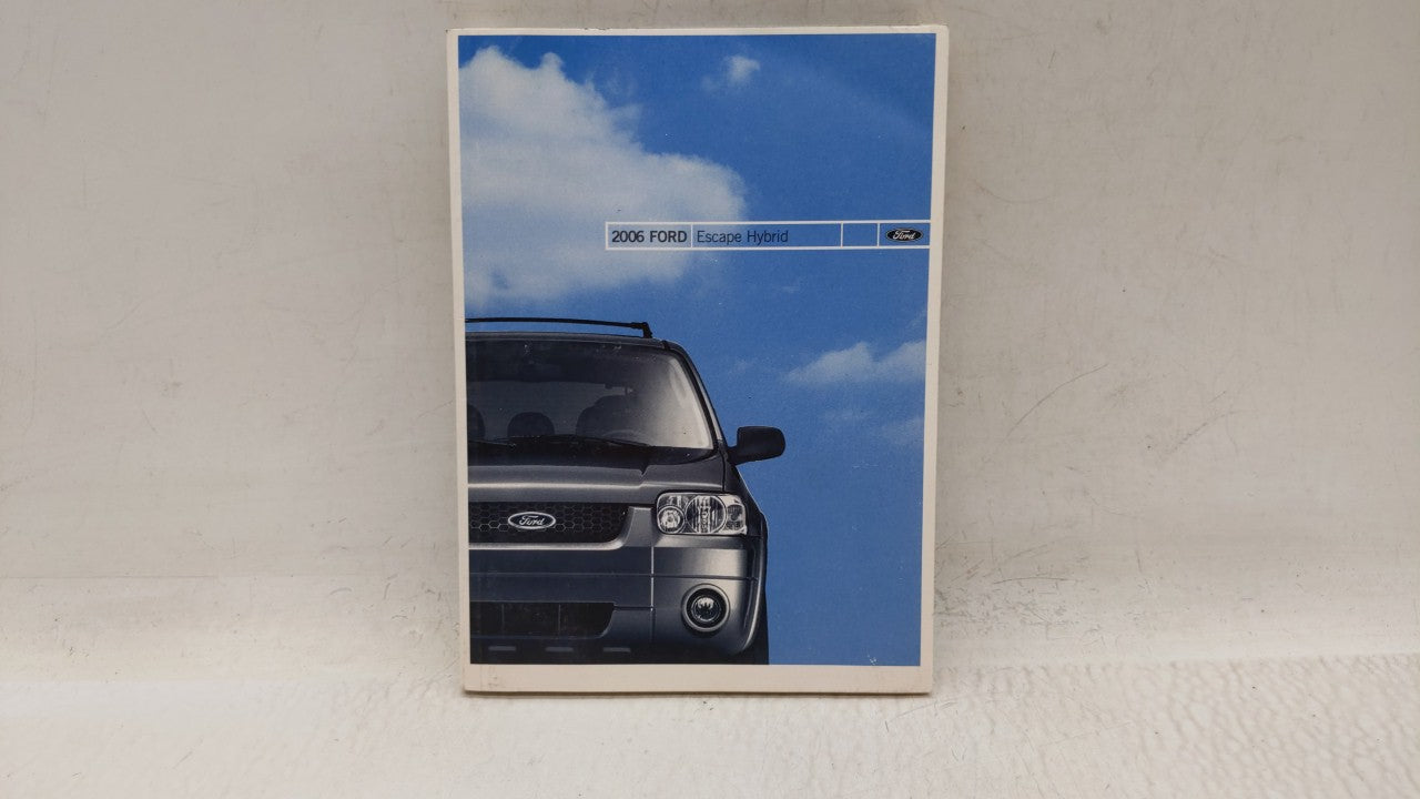 2006 Ford Escape Owners Manual Book Guide OEM Used Auto Parts - Oemusedautoparts1.com