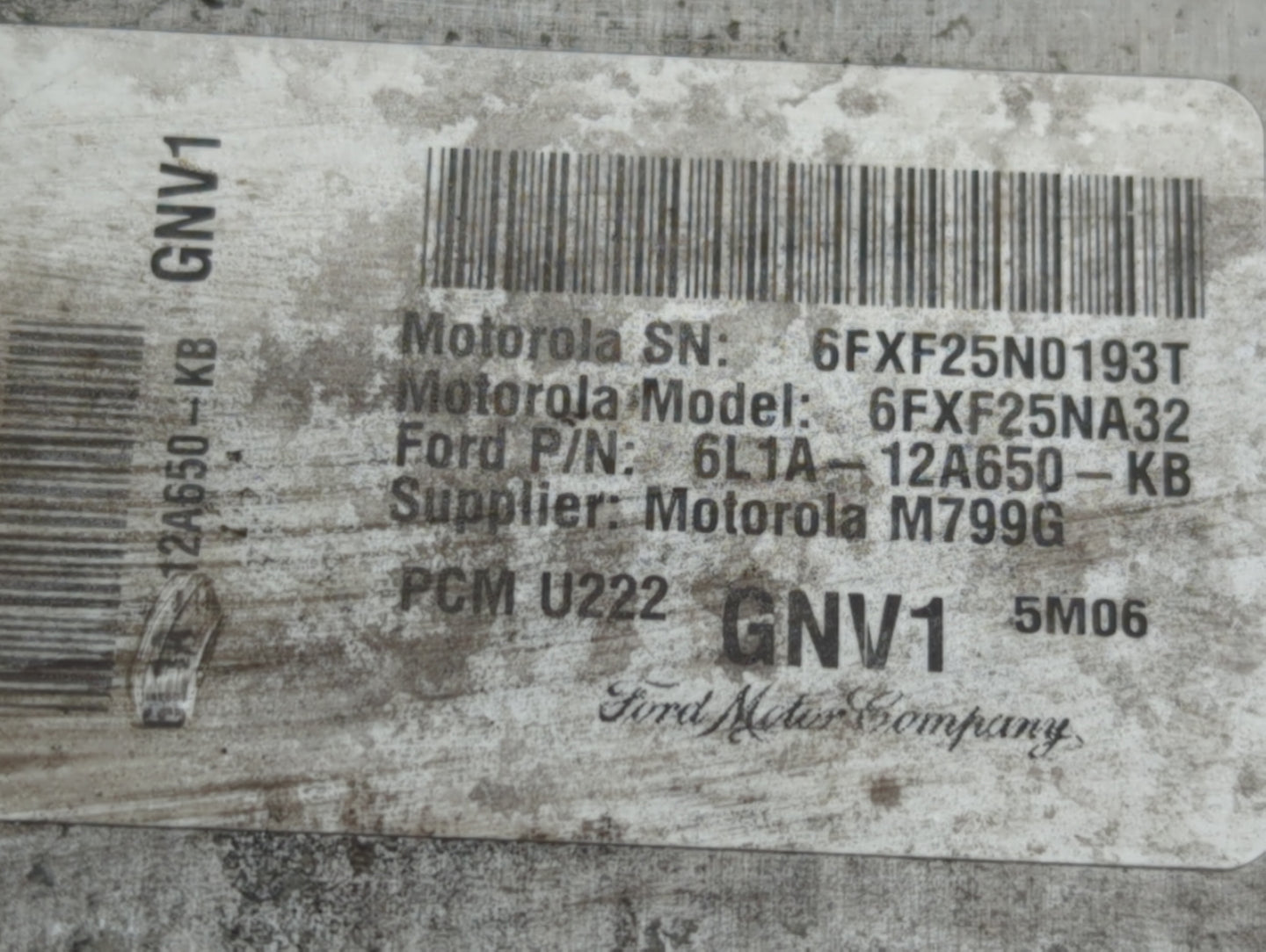 2006 Ford Expedition PCM Engine Control Computer ECU ECM PCU OEM P/N:6L1A-12A650-KB Fits OEM Used Auto Parts - Oemusedautopa