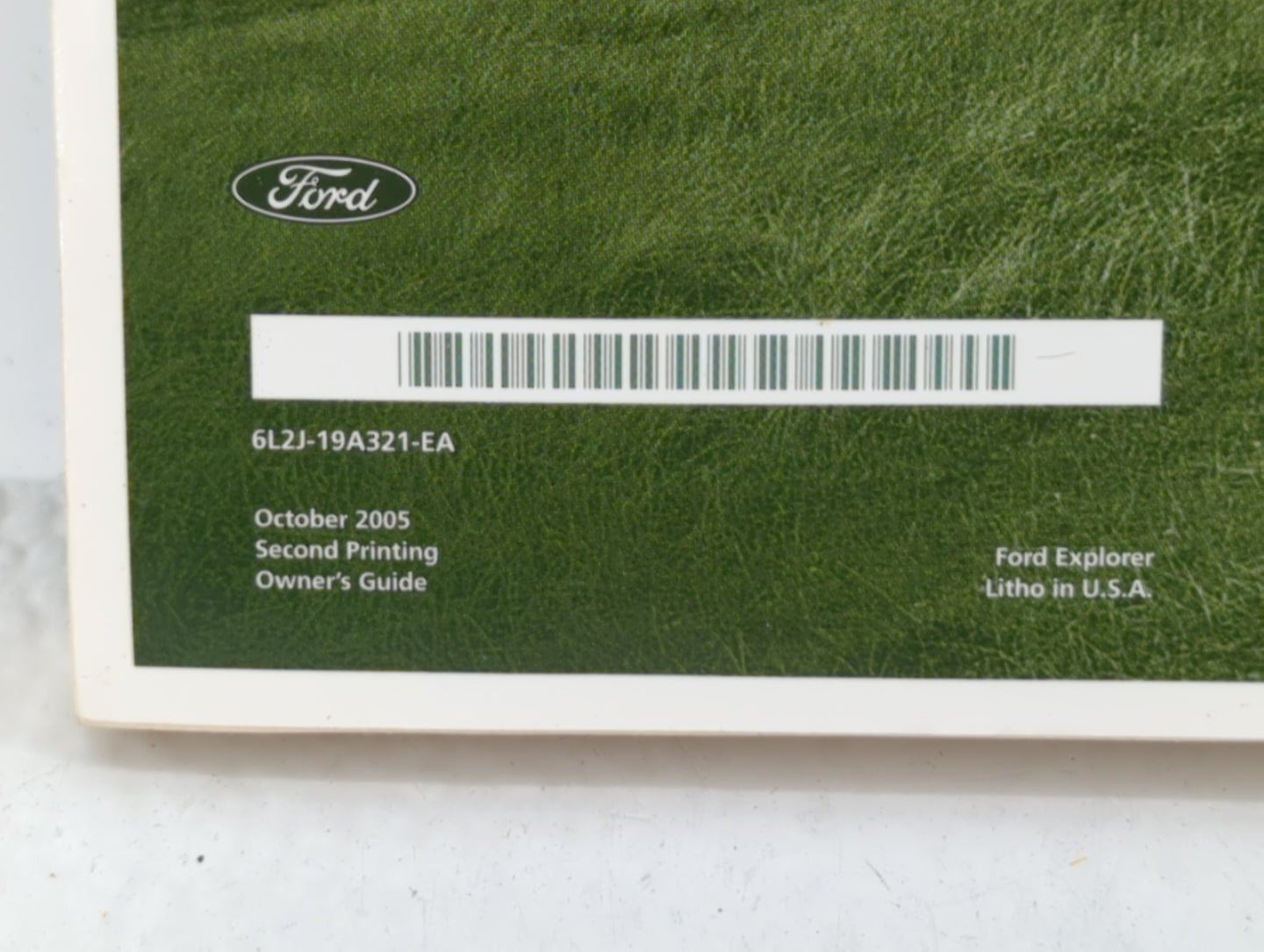 2006 Ford Explorer Owners Manual Book Guide OEM Used Auto Parts - Oemusedautoparts1.com