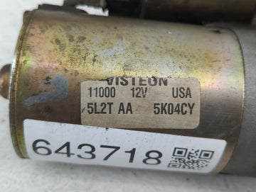 2005-2010 Ford Explorer Car Starter Motor Solenoid OEM P/N:5L2T AA 5K04CY Fits Fits 2005 2006 2007 2008 2009 2010 2011 OEM Used Auto Parts