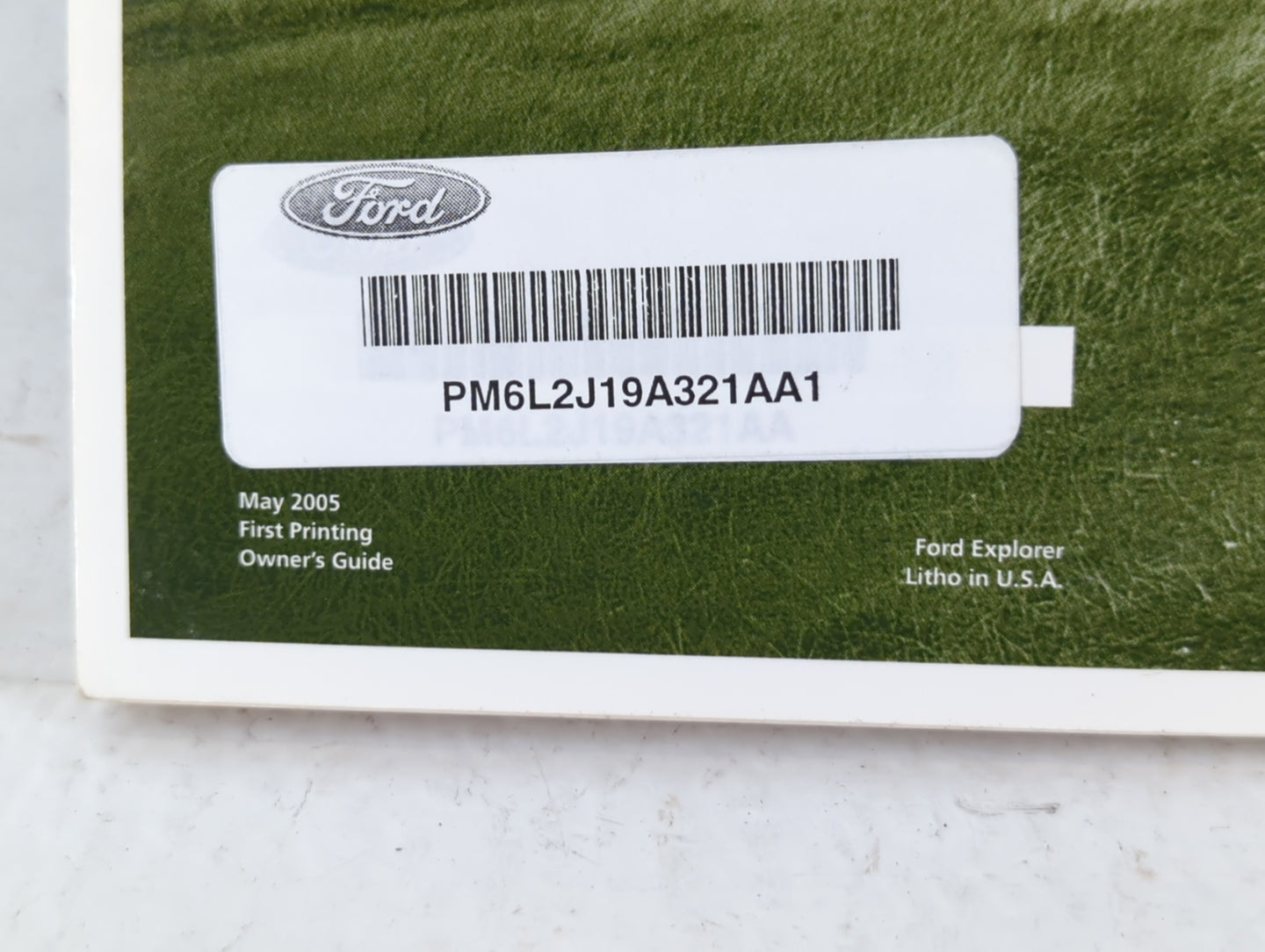 2006 Ford Explorer Owners Manual Book Guide P/N:PM6L2J19A321AA1 OEM Used Auto Parts - Oemusedautoparts1.com