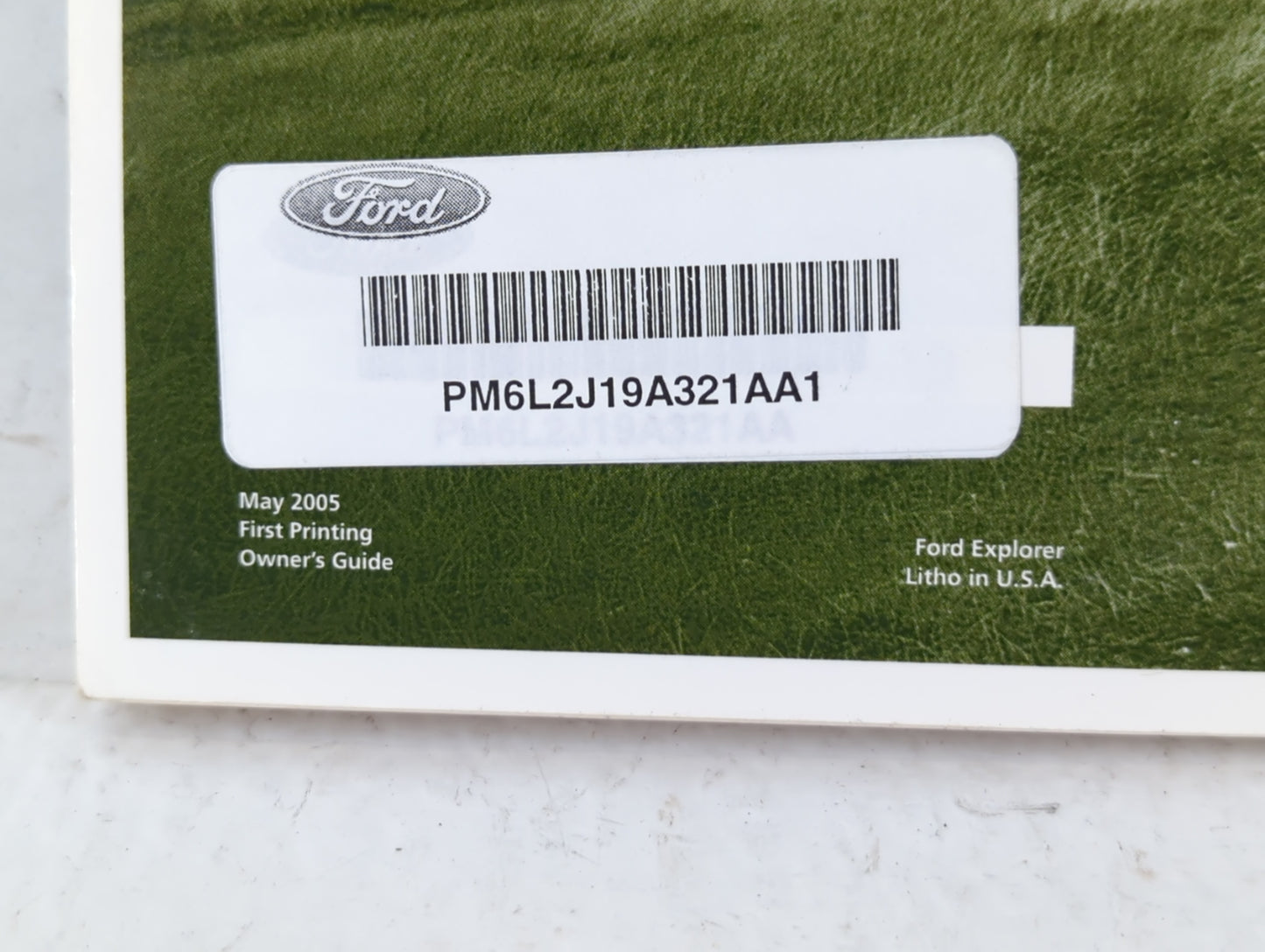 2006 Ford Explorer Owners Manual Book Guide P/N:PM6L2J19A321AA1 OEM Used Auto Parts - Oemusedautoparts1.com