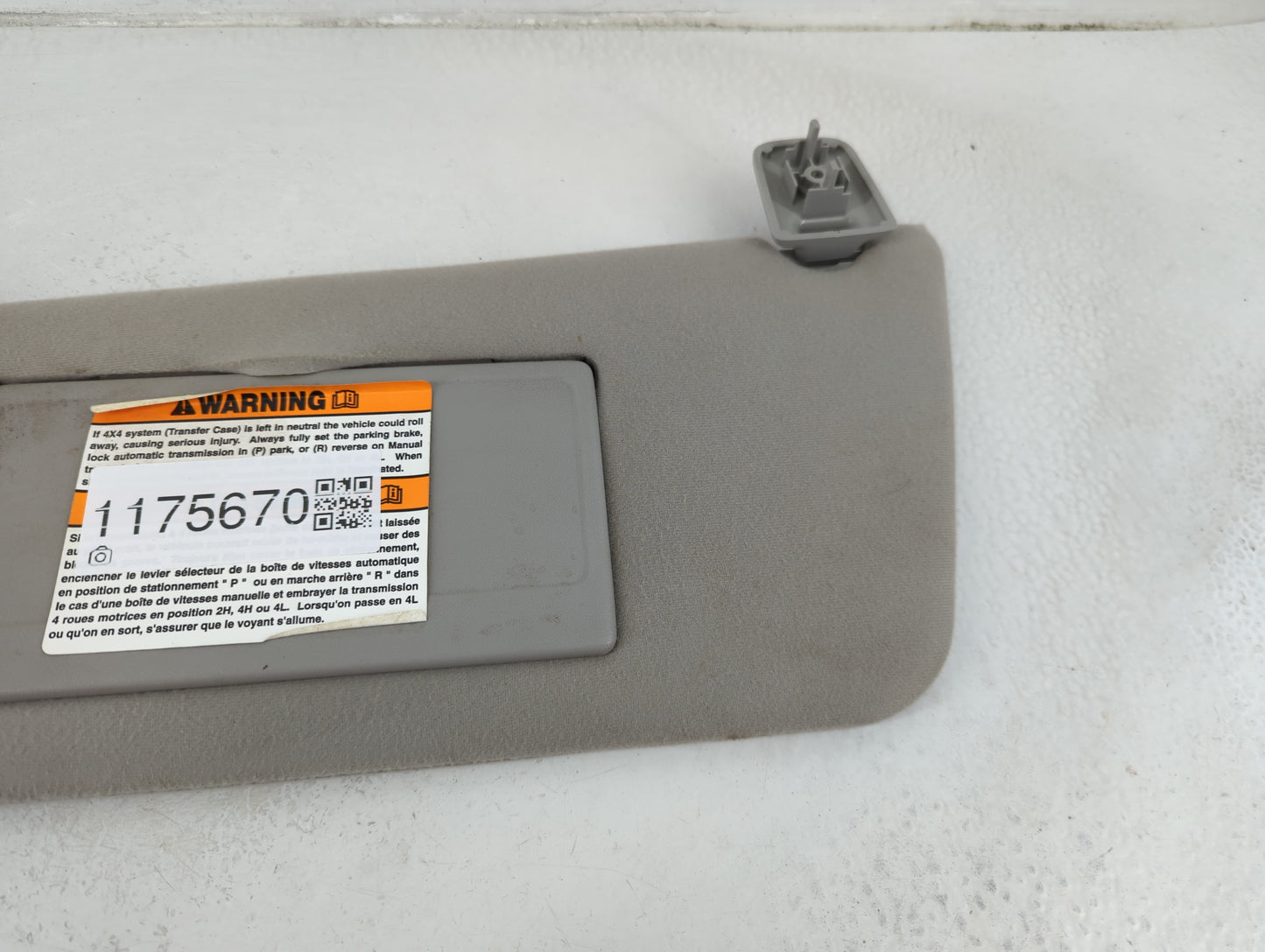 2004-2008 Ford F-150 Sun Visor Shade Replacement Driver Left Mirror Fits Fits 2004 2005 2006 2007 2008 OEM Used Auto Parts -