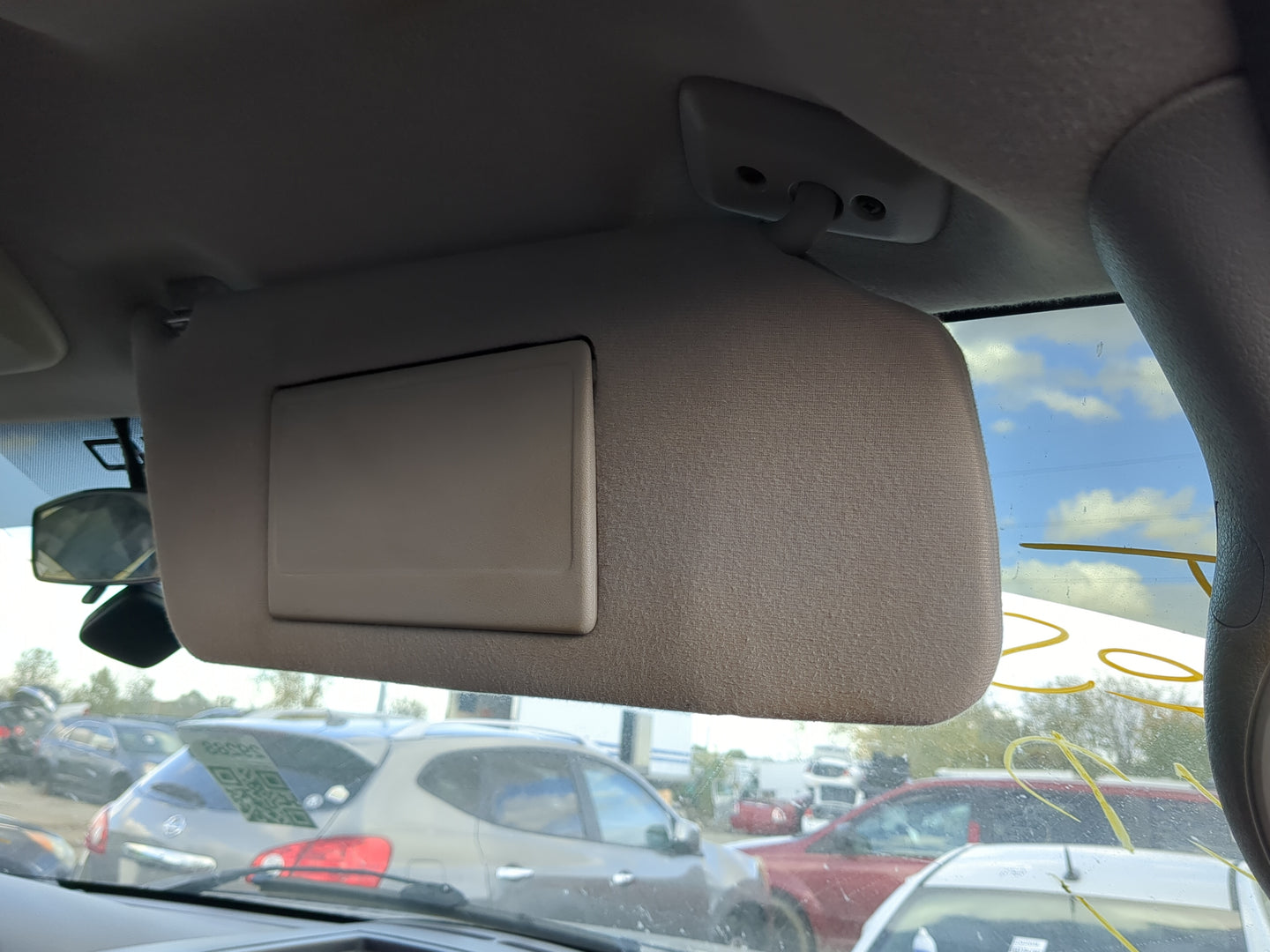 2004-2008 Ford F-150 Sun Visor Shade Replacement Passenger Right Mirror Fits Fits 2004 2005 2006 2007 2008 OEM Used Auto Par