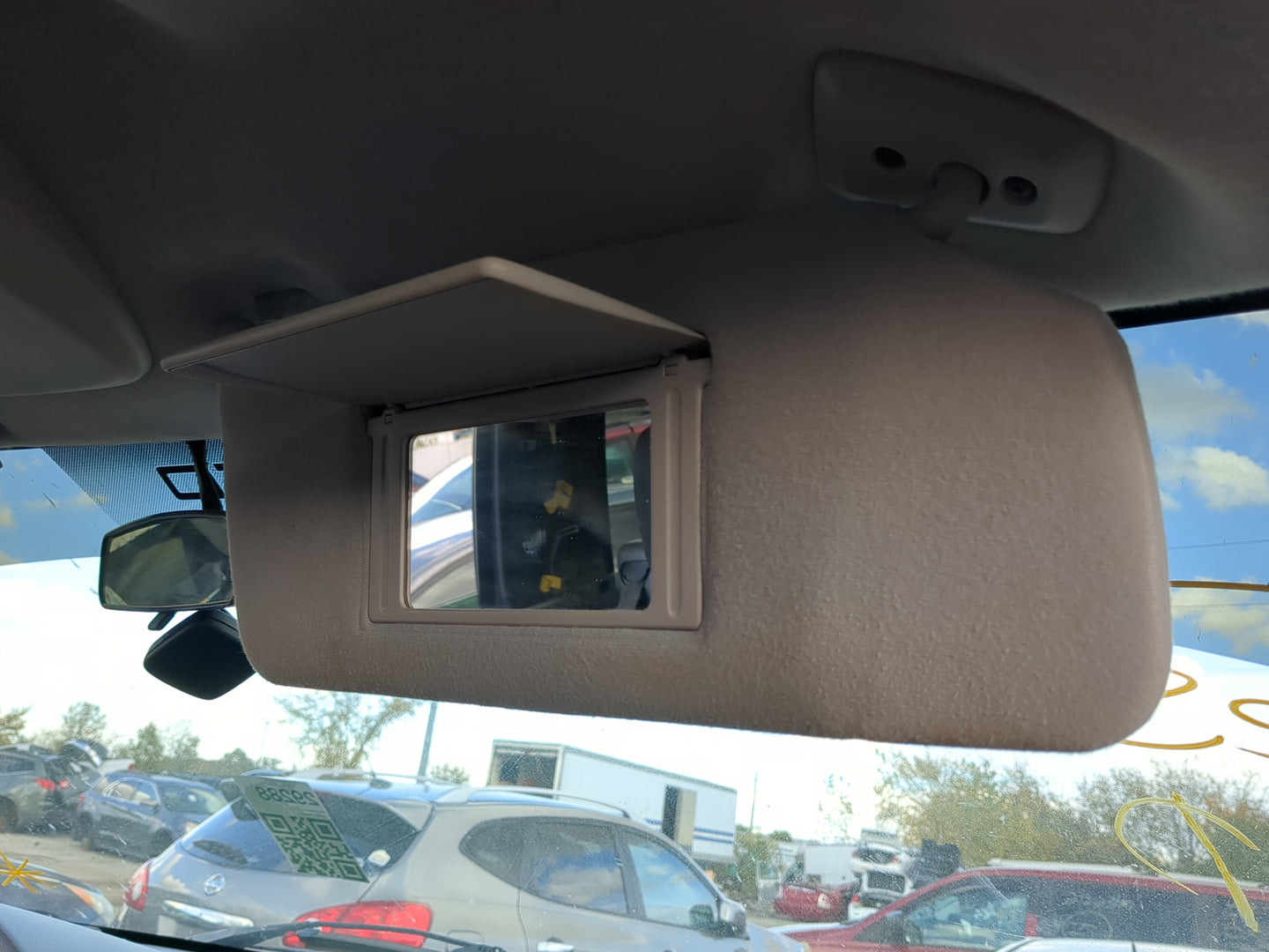 2004-2008 Ford F-150 Sun Visor Shade Replacement Passenger Right Mirror Fits Fits 2004 2005 2006 2007 2008 OEM Used Auto Par