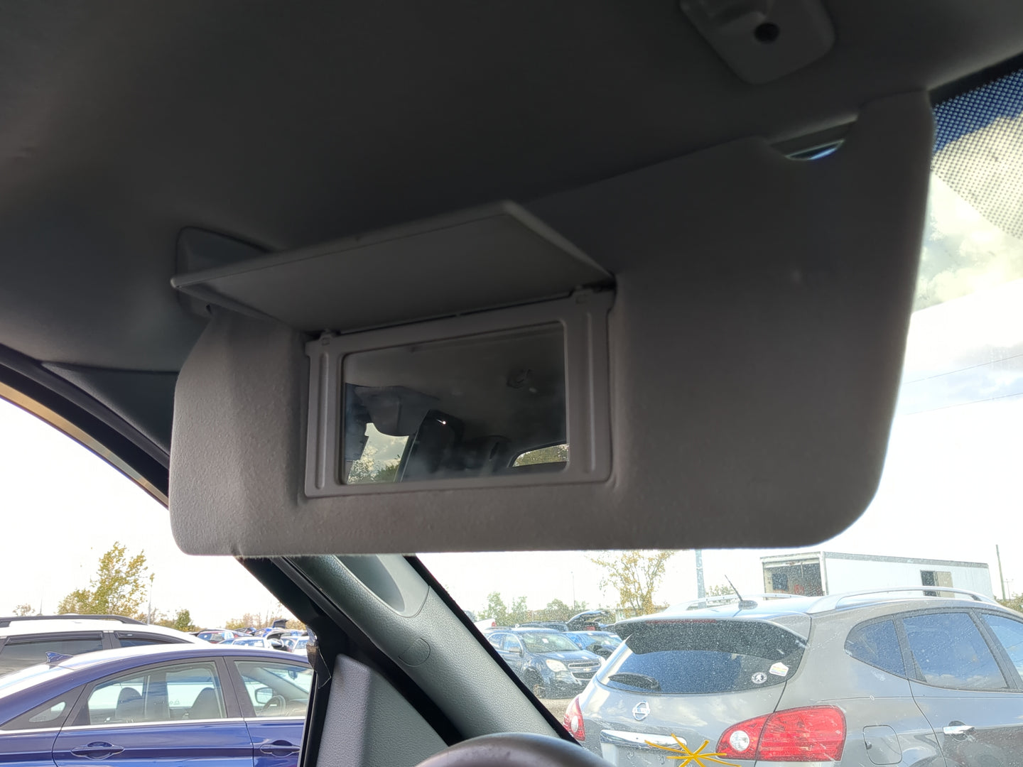 2004-2008 Ford F-150 Sun Visor Shade Replacement Driver Left Mirror Fits Fits 2004 2005 2006 2007 2008 OEM Used Auto Parts -