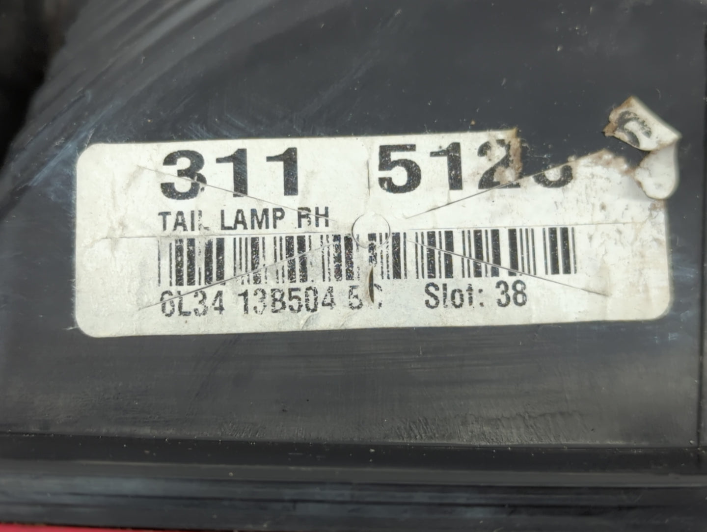 2004-2008 Ford F-150 Tail Light Assembly Passenger Right OEM P/N:6L34 13B504 5C Fits Fits 2004 2005 2006 2007 2008 OEM Used 