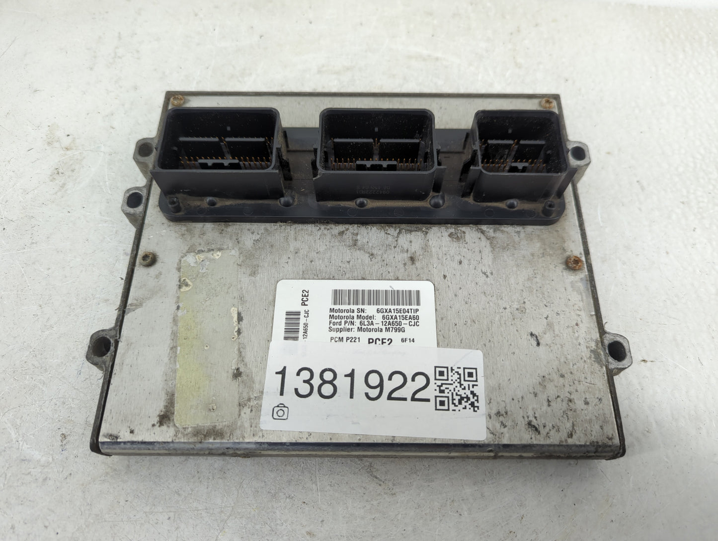 2006-2007 Ford F-150 PCM Engine Control Computer ECU ECM PCU OEM P/N:6L3A-12A650-CJC Fits Fits 2006 2007 OEM Used Auto Parts