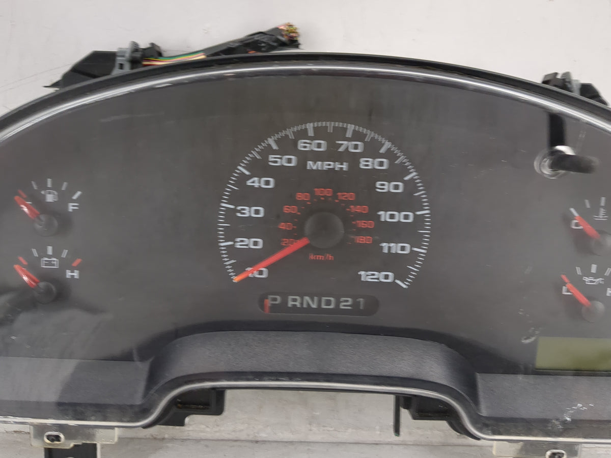 2006 Ford F-150 Instrument Cluster Speedometer Gauges P/N:VP4L3F-10A855-AD 6L34-10849-GD Miles: Fits OEM Used Auto Parts - O