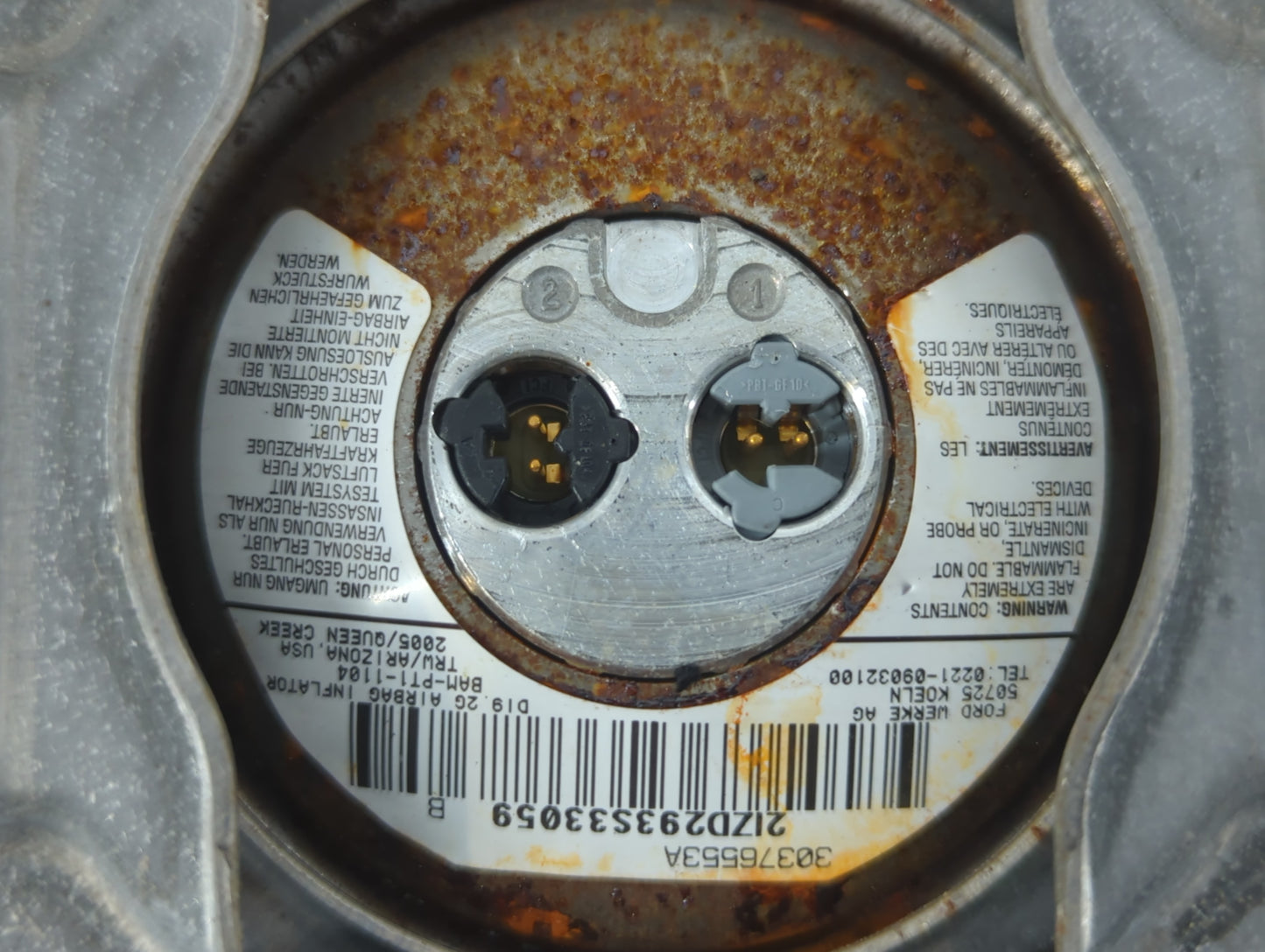 2004-2008 Ford F-150 Air Bag Driver Left Steering Wheel Mounted - Oemusedautoparts1.com