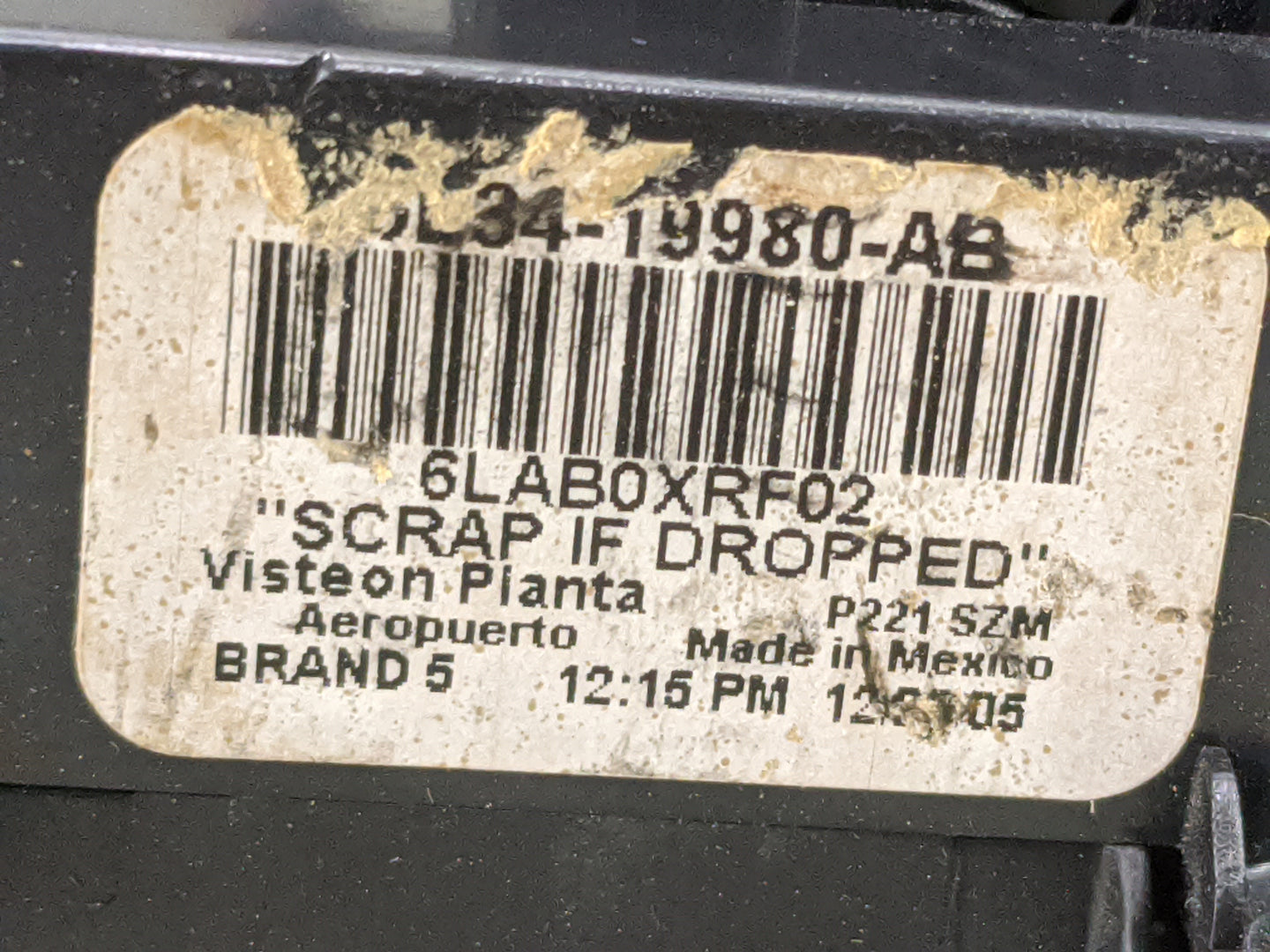 2006 Ford F150 Climate Control Module Temperature AC/Heater Replacement P/N:6L34-19980-AB 4L3H-19808-AH Fits OEM Used Auto P