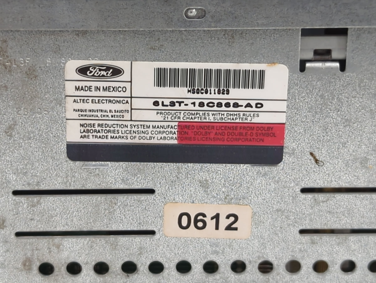 2006 Ford F150 Radio AM FM Cd Player Receiver Replacement P/N:6L3T-18C868-AD Fits Fits 2005 OEM Used Auto Parts - Oemusedaut