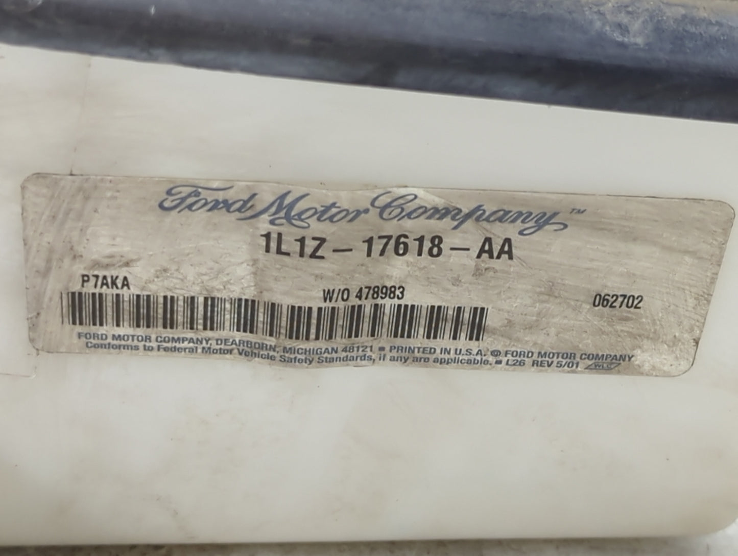 Ford F150 Pickup Windshield Washer Fluid Reservoir Bottle Oem 1459907 - Oemusedautoparts1.com