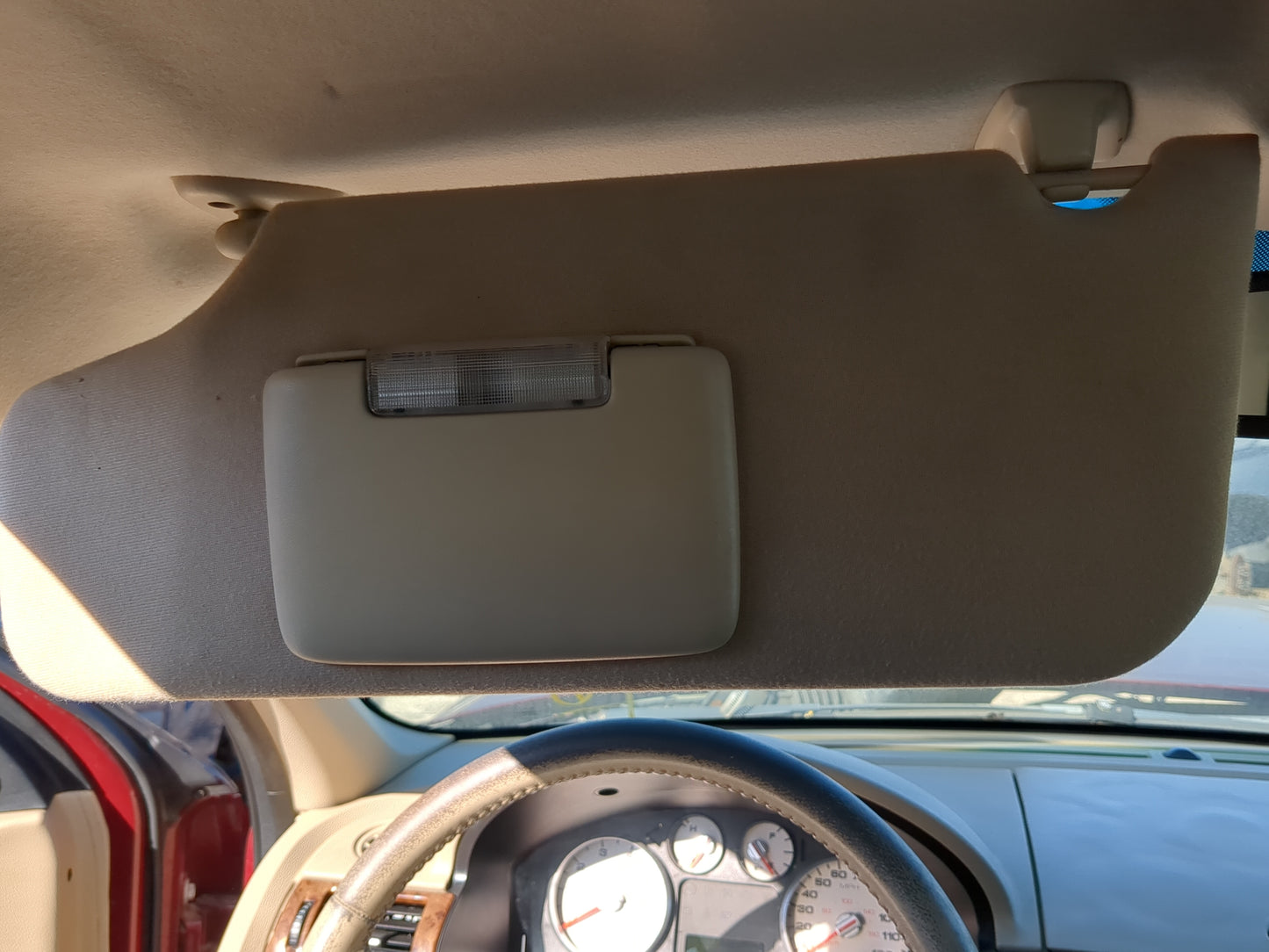 2005-2007 Ford Five Hundred Sun Visor Shade Replacement Driver Left Mirror Fits Fits 2005 2006 2007 OEM Used Auto Parts - Oe