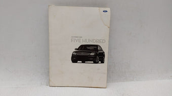 compare product 2006 Ford Five Hundred Owners Manual Book Guide OEM Used Auto Parts