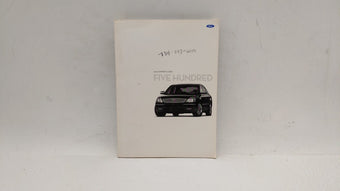 compare product 2006 Ford Five Hundred Owners Manual Book Guide OEM Used Auto Parts