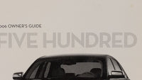 2006 Ford Five Hundred Owners Manual Book Guide OEM Used Auto Parts - Oemusedautoparts1.com