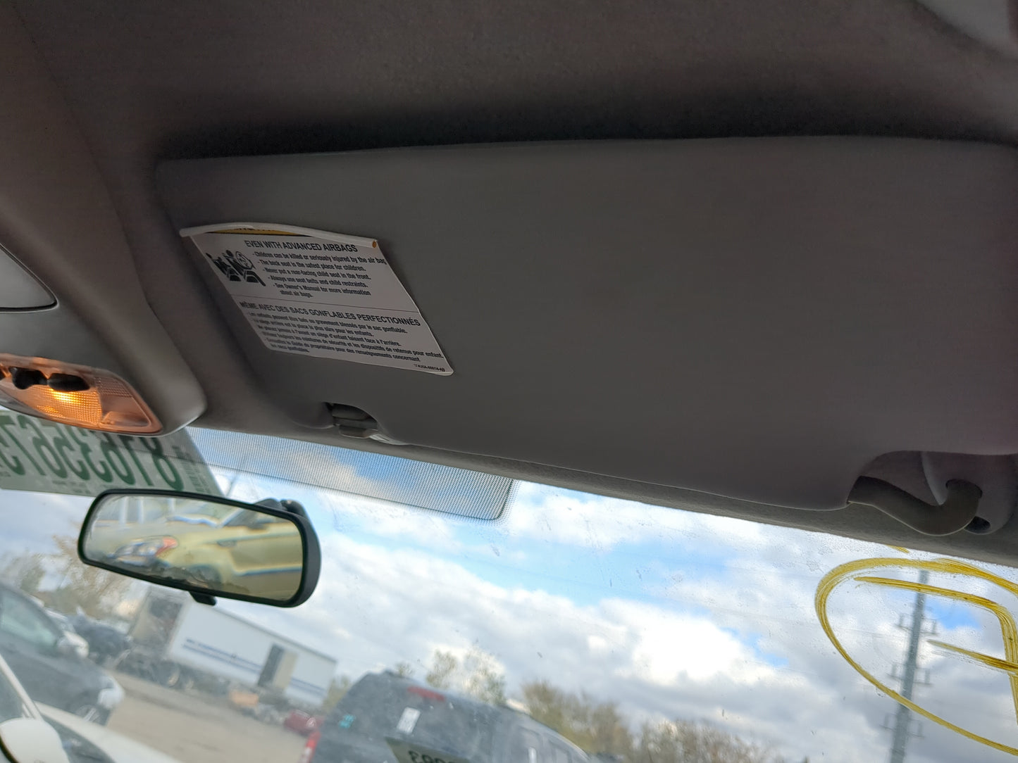 2005-2007 Ford Focus Sun Visor Shade Replacement Passenger Right Mirror Fits Fits 2005 2006 2007 OEM Used Auto Parts - Oemus