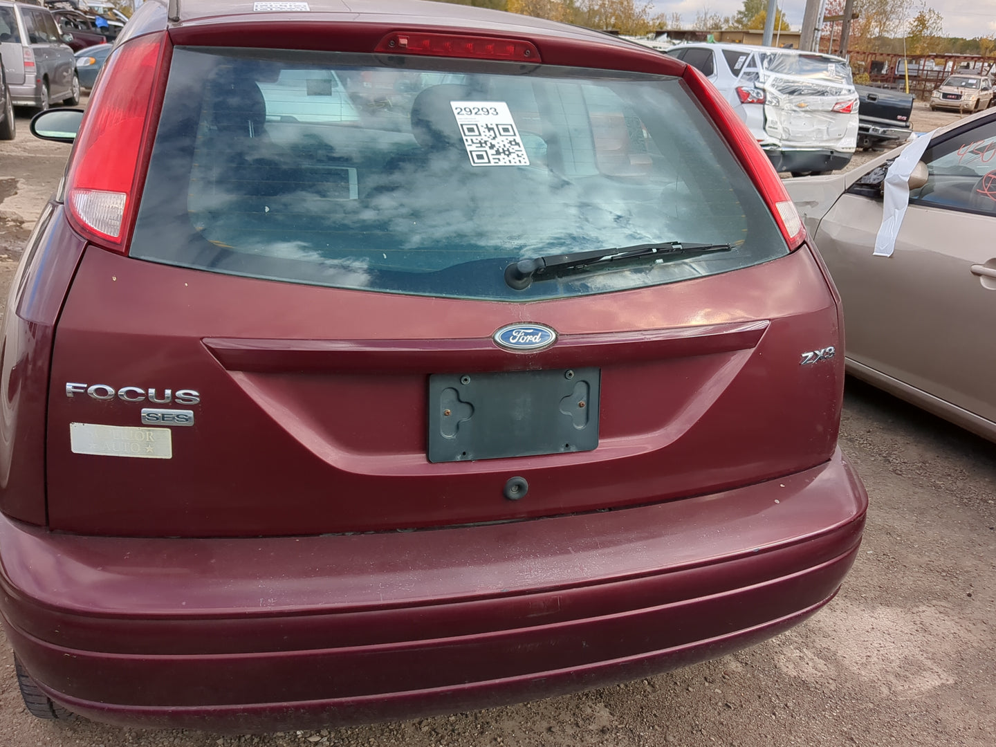 2002-2007 Ford Focus Trunk/decklid/hatch/tailgate Oem - Oemusedautoparts1.com