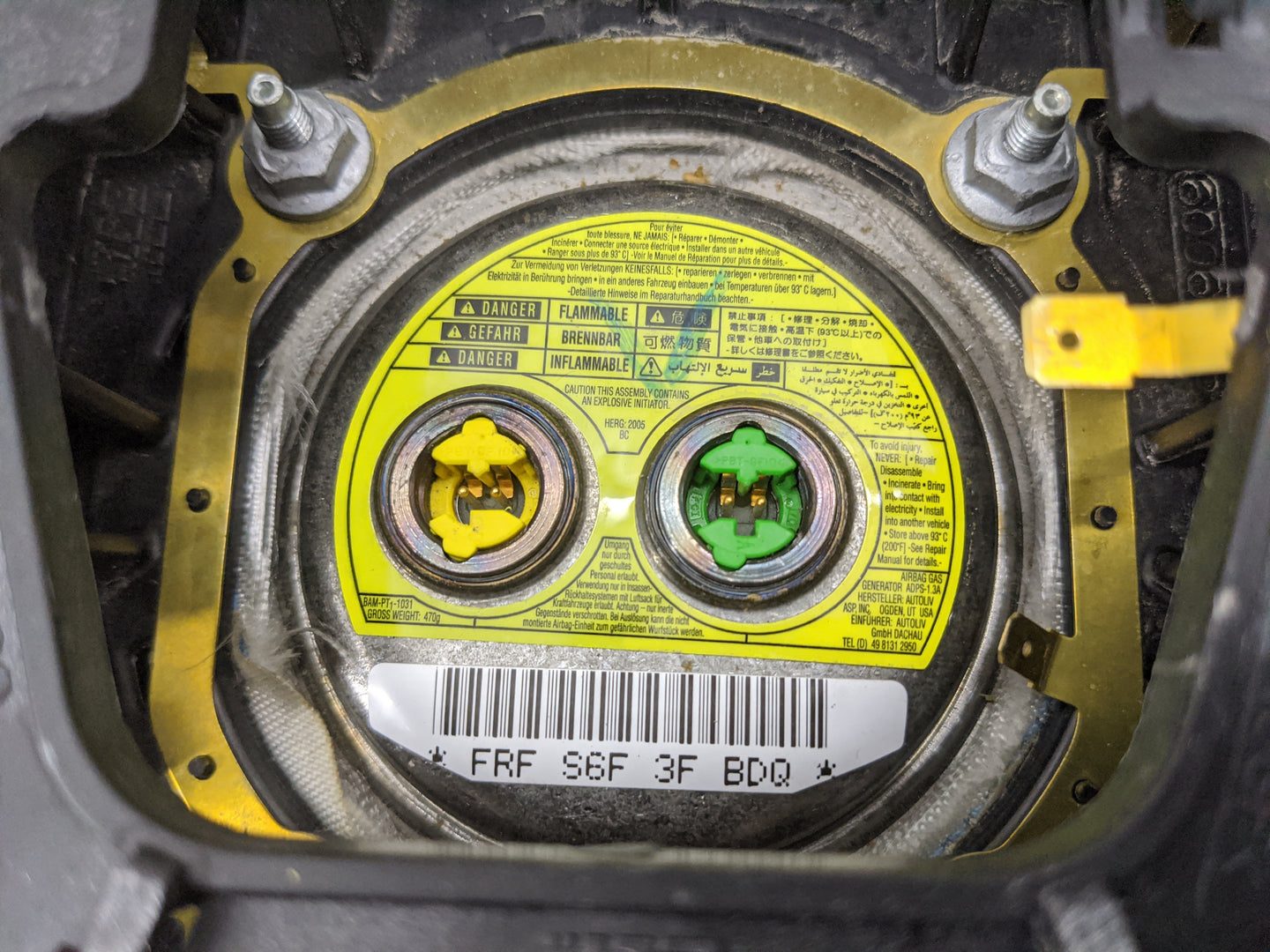 2005-2007 Ford Freestyle Air Bag Driver Left Steering Wheel Mounted 1477482 - Oemusedautoparts1.com