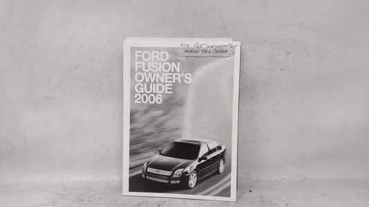2006 Ford Fusion Owners Manual Book Guide OEM Used Auto Parts
