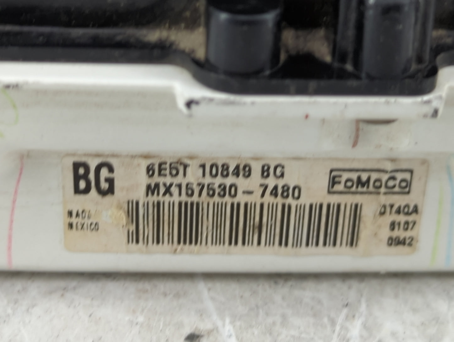 2006-2007 Ford Fusion Instrument Cluster Speedometer Gauges P/N:6E5T 10849 BG MX157530-7480 Fits Fits 2006 2007 OEM Used Aut