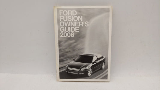 2006 Ford Fusion Owners Manual Book Guide OEM Used Auto Parts - Oemusedautoparts1.com