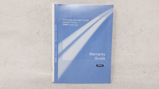 2006 Ford Fusion Owners Manual Book Guide OEM Used Auto Parts