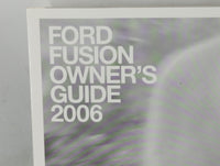 2006 Ford Fusion Owners Manual Book Guide P/N:PM6E5J-19A321-AA OEM Used Auto Parts - Oemusedautoparts1.com