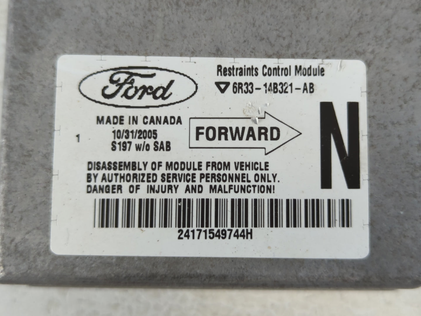 2006 Ford Mustang Radio Speaker Amplifier - Oemusedautoparts1.com