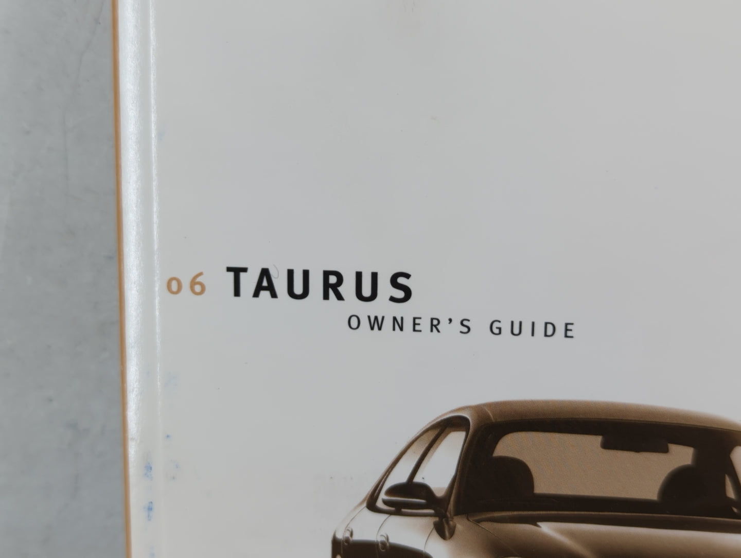 2006 Ford Taurus Owners Manual Book Guide P/N:6F1J-19A321-AA OEM Used Auto Parts - Oemusedautoparts1.com
