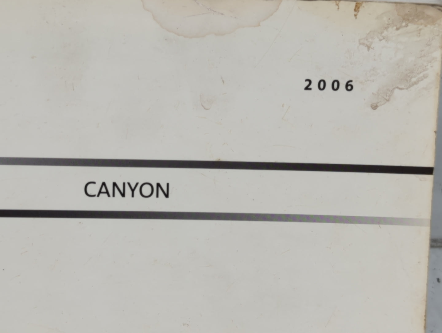 2006 Gmc Canyon Owners Manual Book Guide P/N:06CANYON OEM Used Auto Parts - Oemusedautoparts1.com