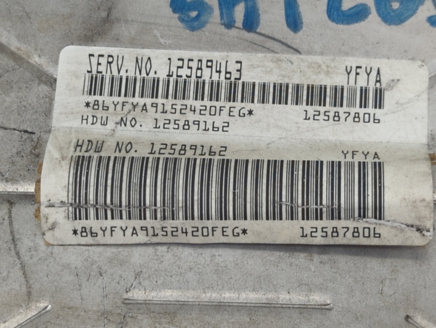 2006-2007 Gmc Sierra 1500 PCM Engine Control Computer ECU ECM PCU OEM P/N:12589463 12589162, 12587806 Fits Fits 2006 2007 OE