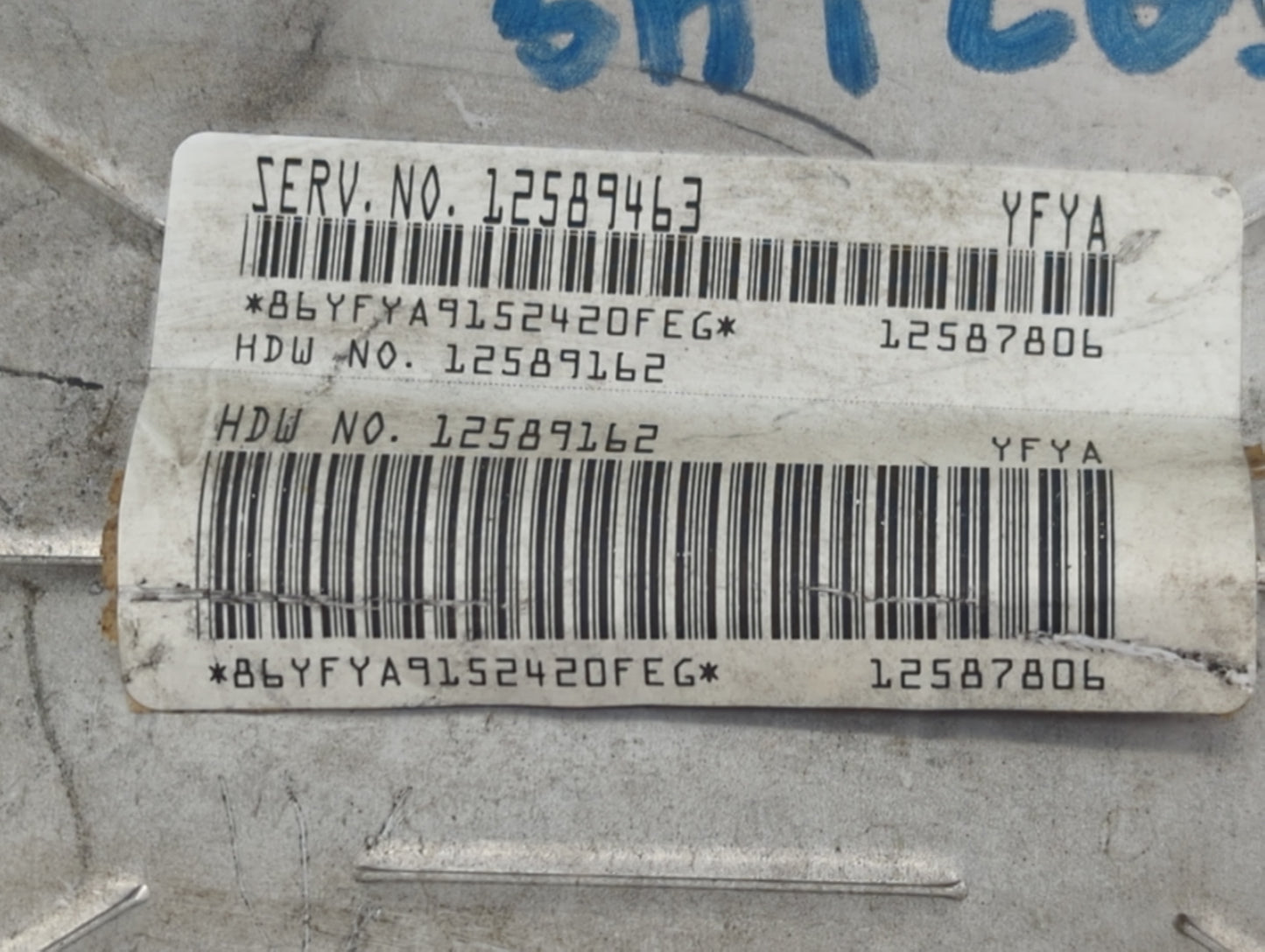 2006-2007 Gmc Sierra 1500 PCM Engine Control Computer ECU ECM PCU OEM P/N:12589463 12589162, 12587806 Fits Fits 2006 2007 OE