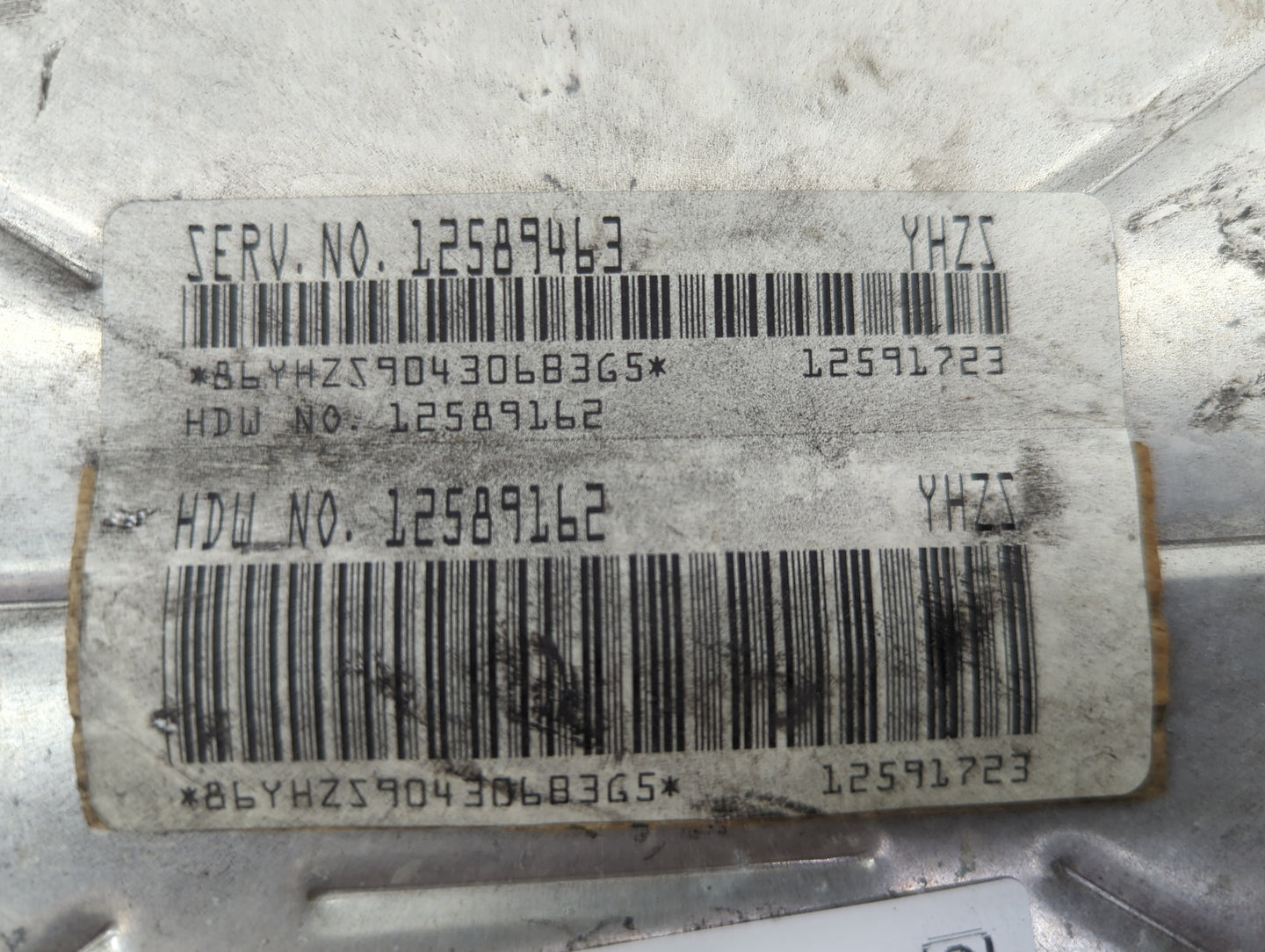 2003-2007 Gmc Sierra 1500 PCM Engine Control Computer ECU ECM PCU OEM P/N:12589463 12589162 Fits Fits 2003 2004 2005 2006 20