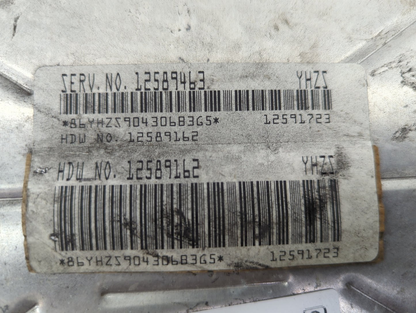 2003-2007 Gmc Sierra 1500 PCM Engine Control Computer ECU ECM PCU OEM P/N:12589463 12589162 Fits Fits 2003 2004 2005 2006 20
