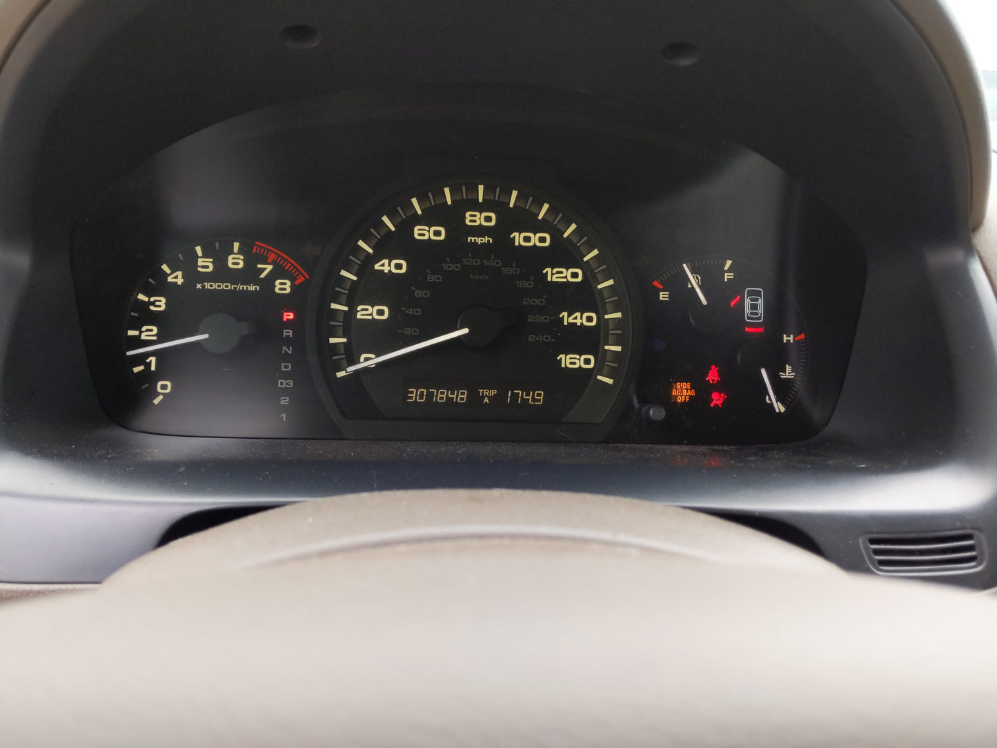 2006-2007 Honda Accord Instrument Cluster Speedometer Gauges Fits Fits 2006 2007 OEM Used Auto Parts - Oemusedautoparts1.com