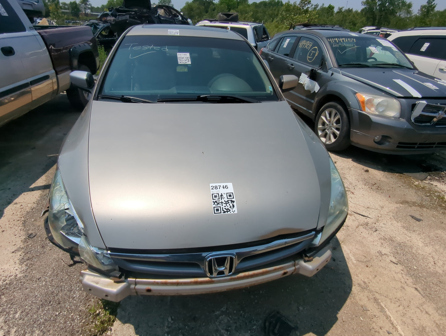 2003-2007 Honda Accord Hood Oem 1050623 - Oemusedautoparts1.com