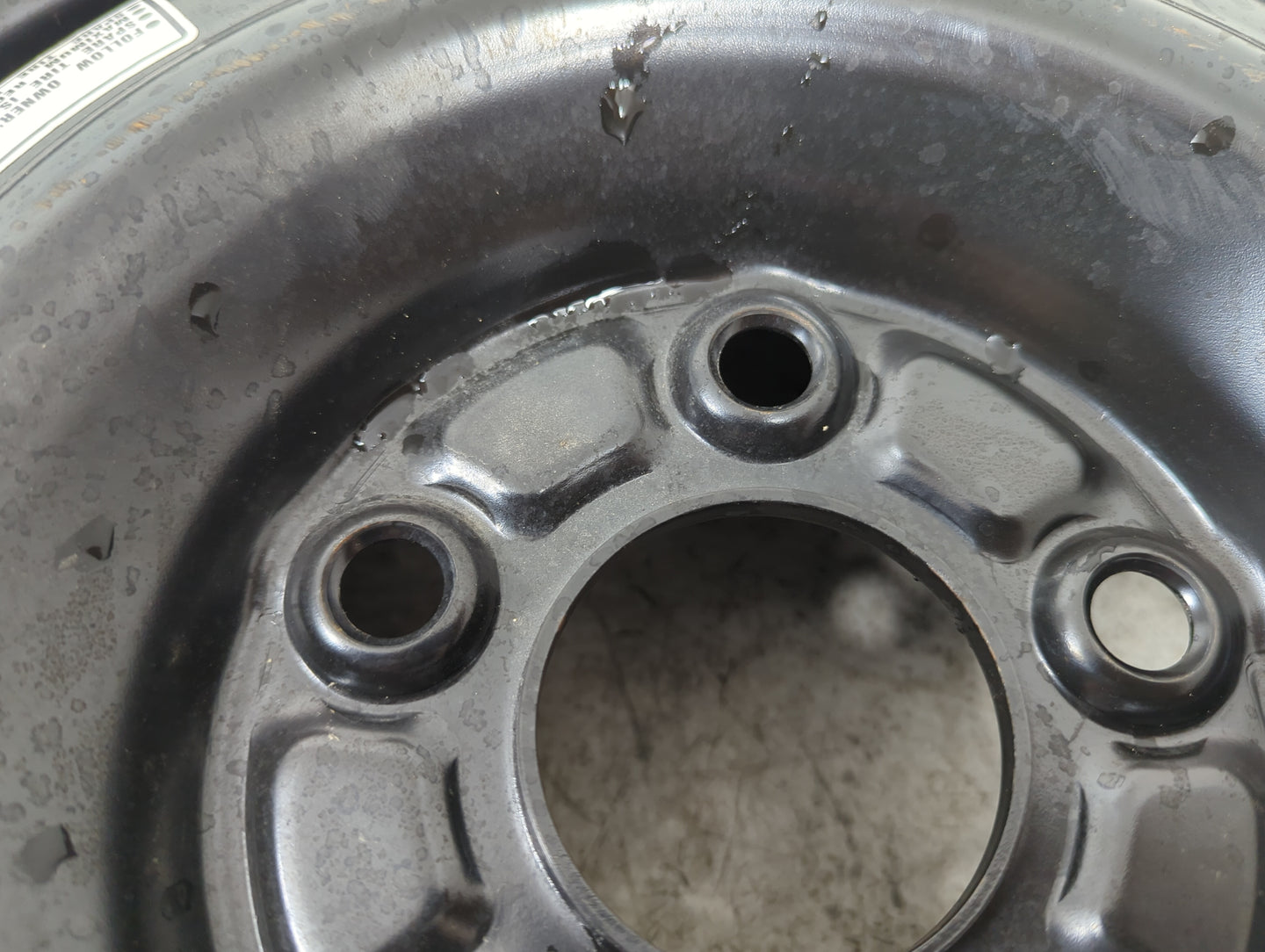 2003-2007 Honda Accord Spare Donut Tire Wheel Rim Oem 1263929 - Oemusedautoparts1.com