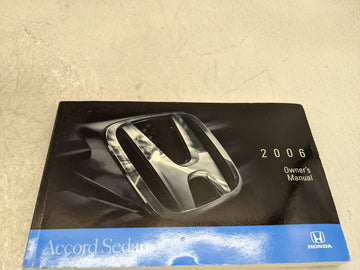 2006 Honda Accord Owners Manual Book Guide OEM Used Auto Parts - Oemusedautoparts1.com