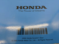 2006 Honda Accord Owners Manual Book Guide OEM Used Auto Parts - Oemusedautoparts1.com