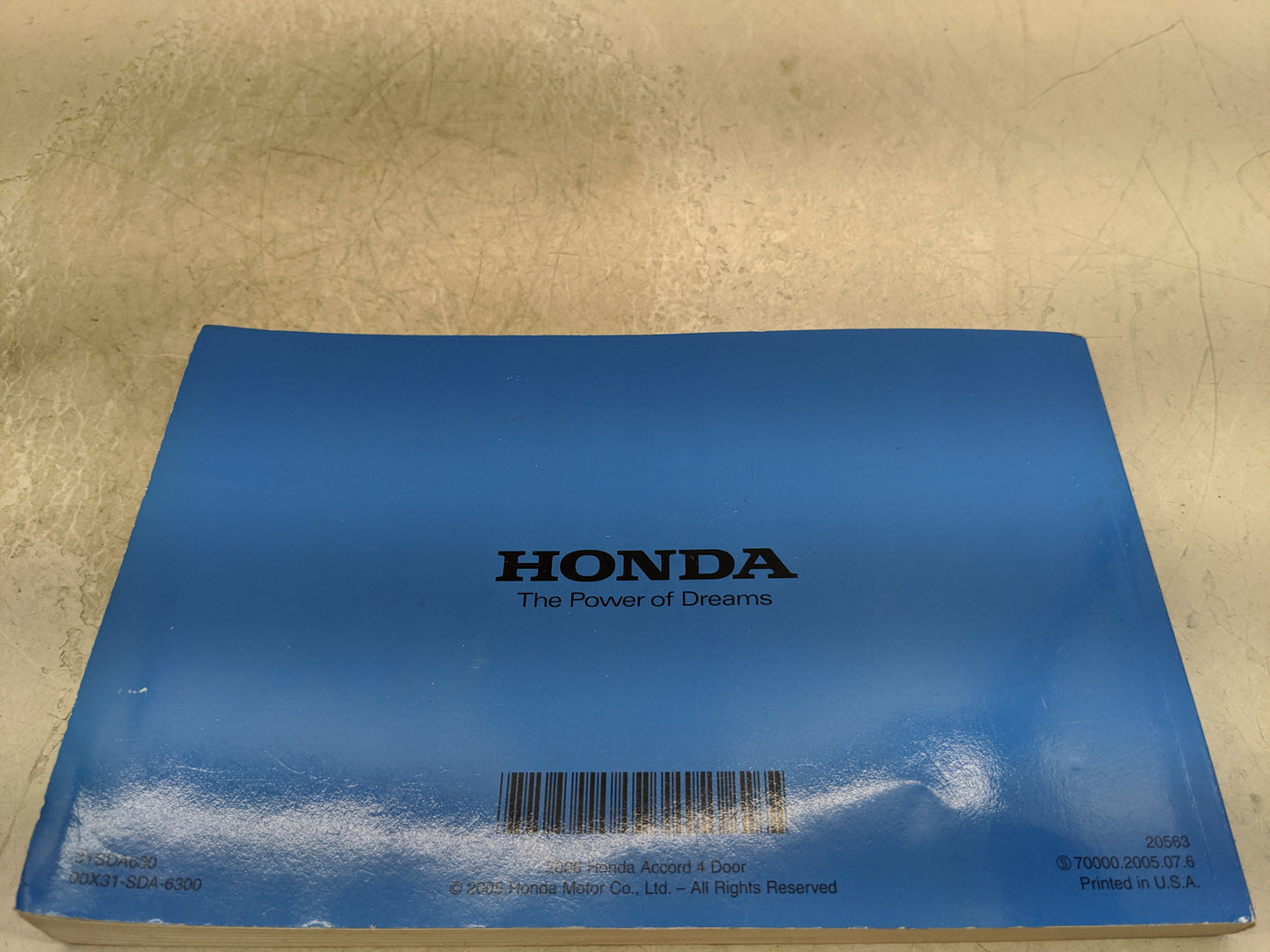 2006 Honda Accord Owners Manual Book Guide OEM Used Auto Parts - Oemusedautoparts1.com