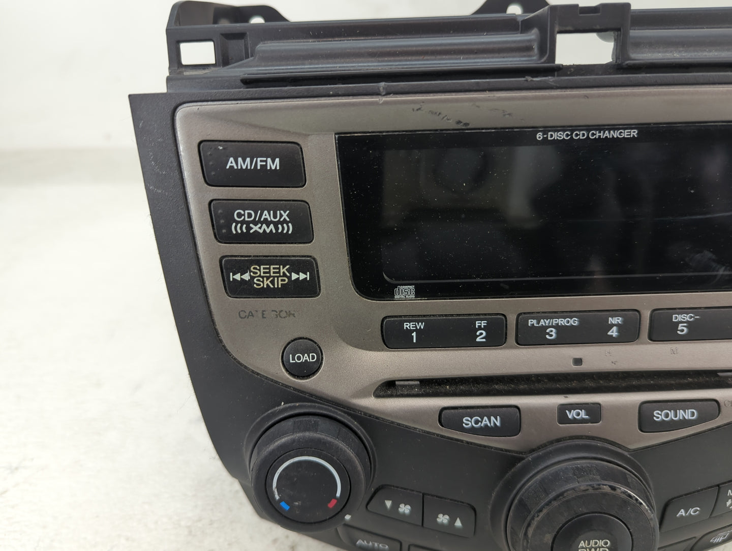 2006 Honda Accord Radio AM FM Cd Player Receiver Replacement P/N:39175-SDA-L120-M2 CQ-EH1464Z Fits OEM Used Auto Parts - Oem