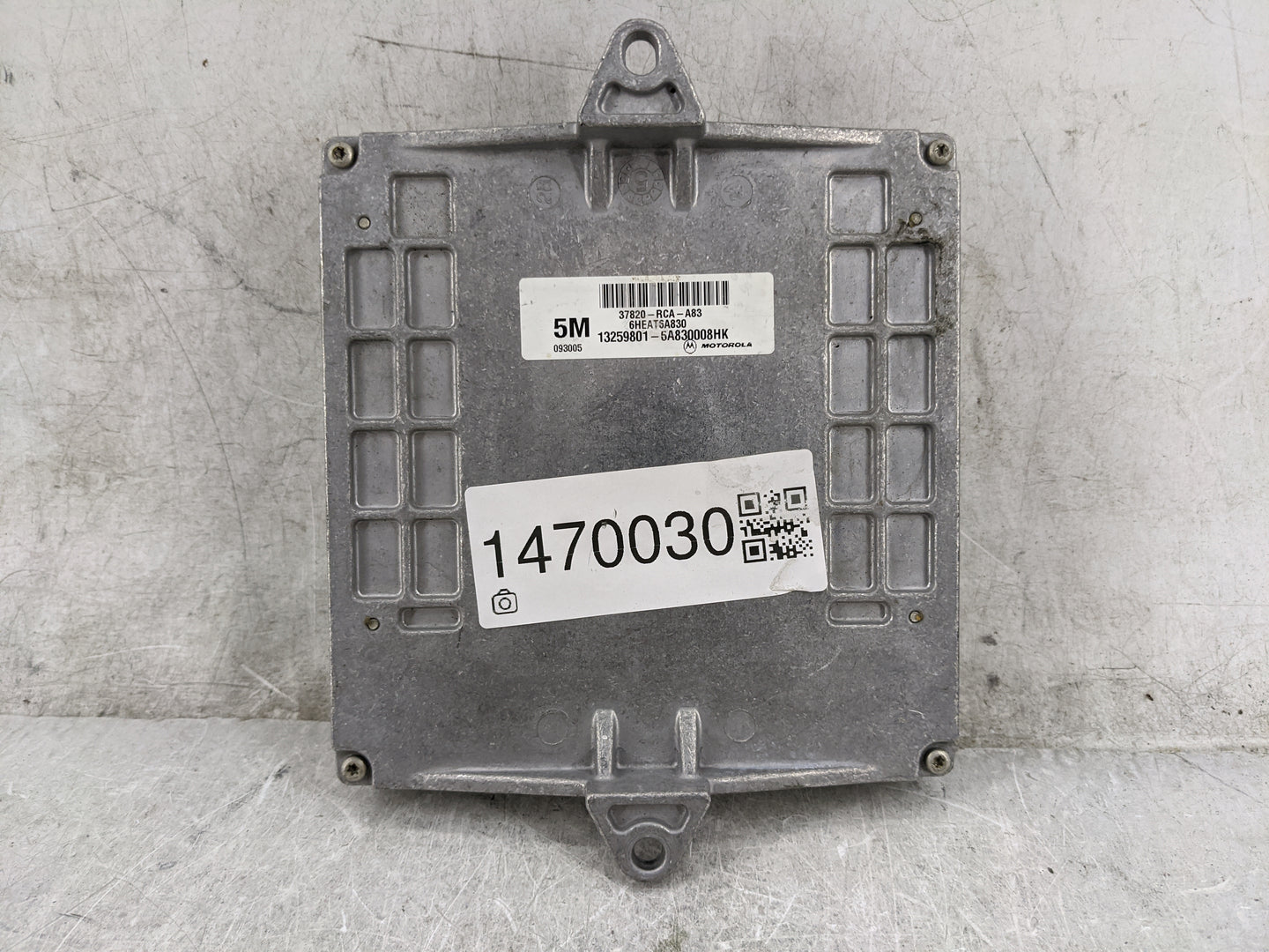 2006-2007 Honda Accord PCM Engine Control Computer ECU ECM PCU OEM P/N:37820-RCA-A83 Fits Fits 2006 2007 OEM Used Auto Parts