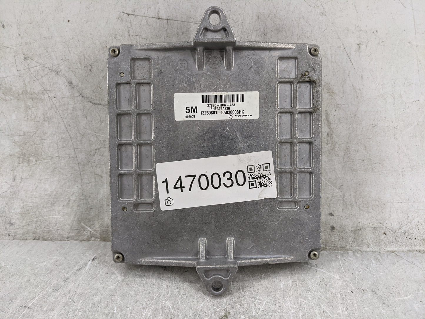 2006-2007 Honda Accord PCM Engine Control Computer ECU ECM PCU OEM P/N:37820-RCA-A83 Fits Fits 2006 2007 OEM Used Auto Parts